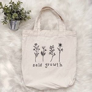 Self Growth Canvas Tote Bag